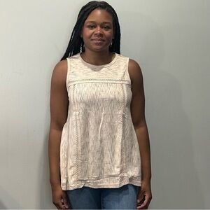 190.  Doe & Rae NWT Women's Sleeveless Top Cream Size S, M, L